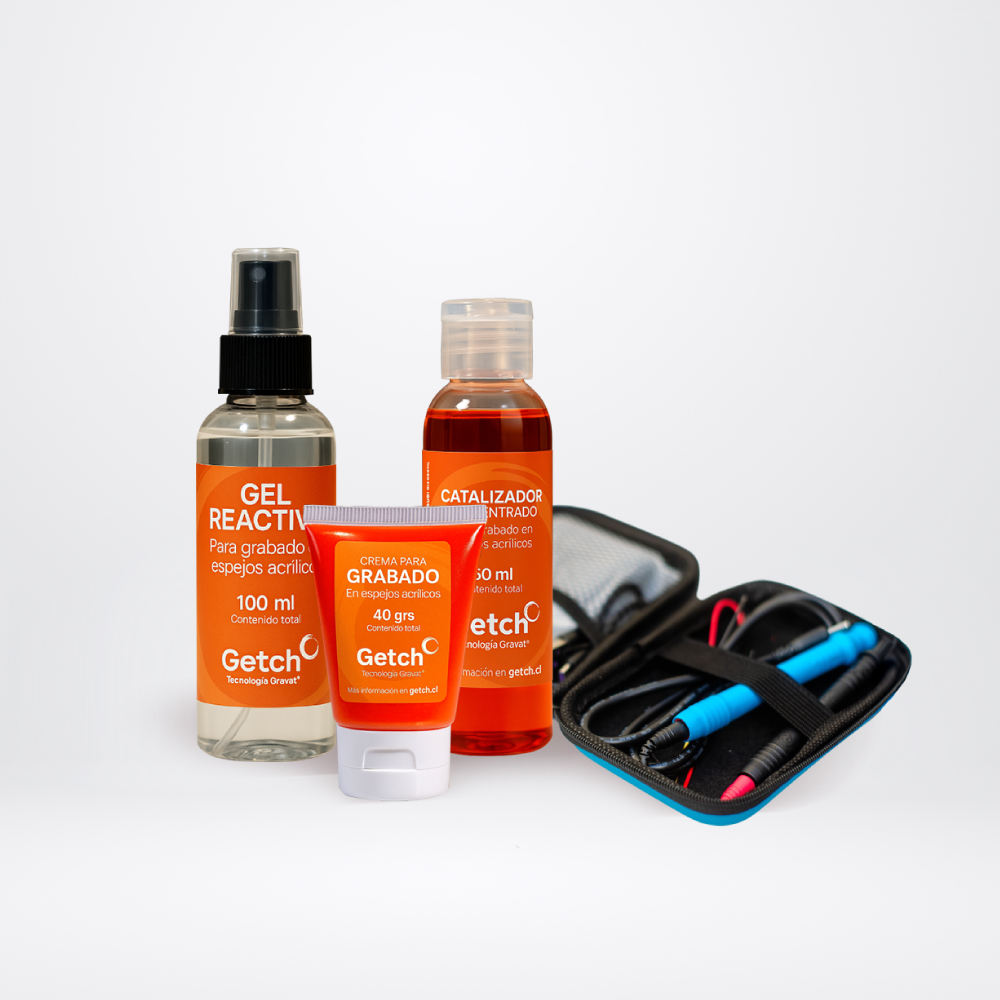 Kit Electrólisis + Insumos para 100 espejos acrílicos